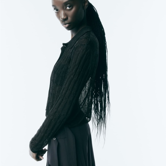 ZARA new collection size L metallic top NEW COLLECTION - Picture 7 of 11